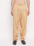 Men's Rose Gold Cotton Blend Patiala Pyjama